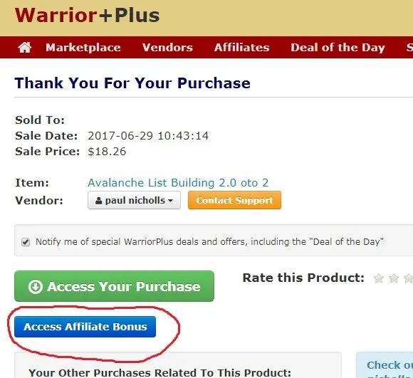 bonus warrior plus
